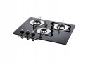 3-palnikowa podblatowa kuchenka gazowa ze szklano-ceramicznym spodem
