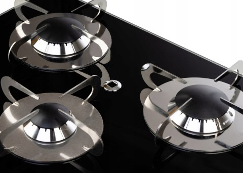 3-palnikowa podblatowa kuchenka gazowa ze szklano-ceramicznym spodem
