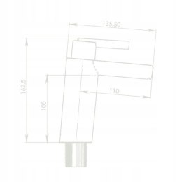 Bateria kran Linnea Cascada 33mm