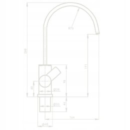 KRAN BATERIA WYLEWKA REICH CONTUR S90