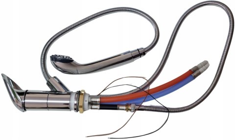 KRAN WYLEWKA BATERIA ZE SŁUCHAWKĄ REICH PELIKAN DO KAMPERA Ø33 mm