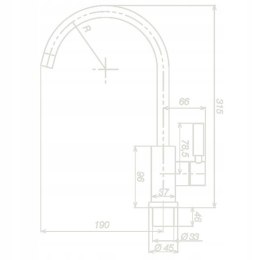 Kran turystyczny ciepła/zimna woda Trend S UniQuick - Reich