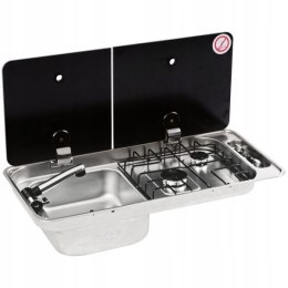 Kuchenka gazowa ze zlewozmywakiem do zabudowy FL1402-P-W - Can