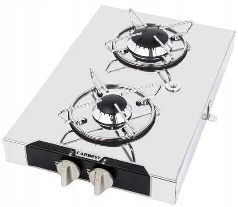 Płyta kuchenna gazowa 2-palnikowa do zabudowy pionowa - Carbest