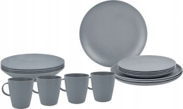 Zestaw naczyń z melaminy Tierra Magma dla 4 osoób