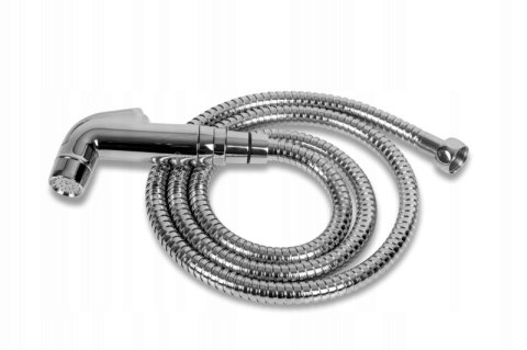 Zestaw natryskowy chromowany z wężem 150cm uchwyt ścienny przyłącze 1/2"