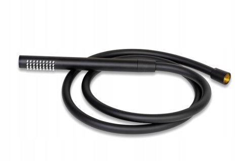 Zestaw prysznicowy - czarny mat 33mm wąż 150cm