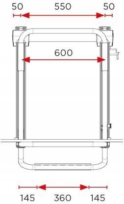Bagażnik rowerowy elektryczny BR-SYSTEMS bike lift short rail 2 rowery