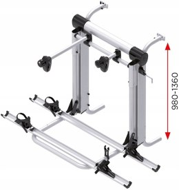Bagażnik rowerowy elektryczny BR-Systems Bike Lift Standard Rail 2/3 rowery