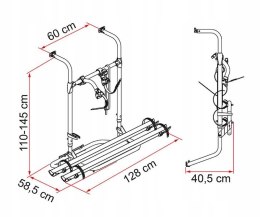Bagażnik rowerowy kamper Simple Plus 200 - Fiamma