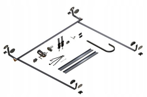 Elektryczna regulacja wysokości opuszczanego łóżka bez ramy i stelaża