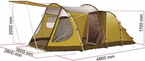 Namiot kempingowy Bregenz 2 Z5 dla 4 osób