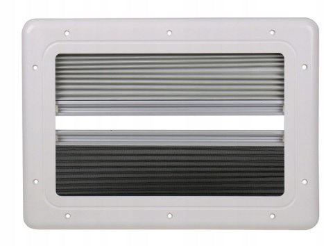 Okno boczne z moskitierą i roletą Carbest 900mm x 550mm