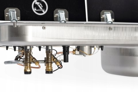 Wbudowana kuchenka z 2 palnikami i zlewozmywakiem Carbest prawy