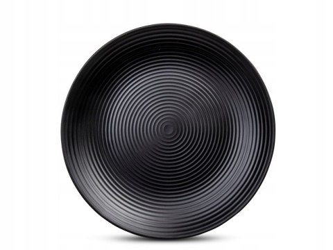 Zestaw obiadowy LUND, czarny, 16 elementów