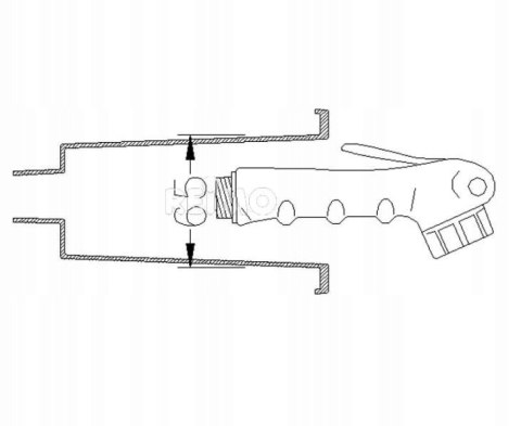 Zestaw prysznicowy do miksera zewnętrznego fi 65