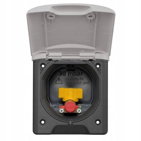 Gniazdo zewnętrzne magnetyczne gazowe Fawo ABL jasnoszare