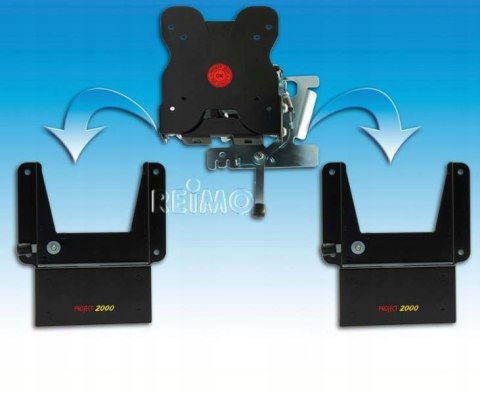 Uchwyt ścienny do telewizora TV z zasilaczem 12V i gniazdem antenowym 8kg